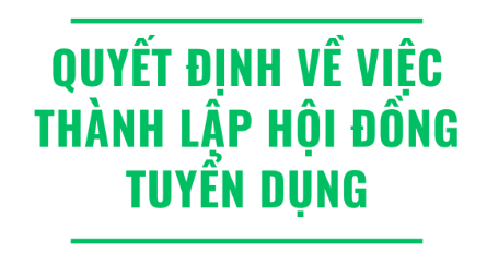 Quyết định Về việc thành lập Hội đồng xét tuyển viên chức Trung tâm Công nghệ thông tin năm 2025